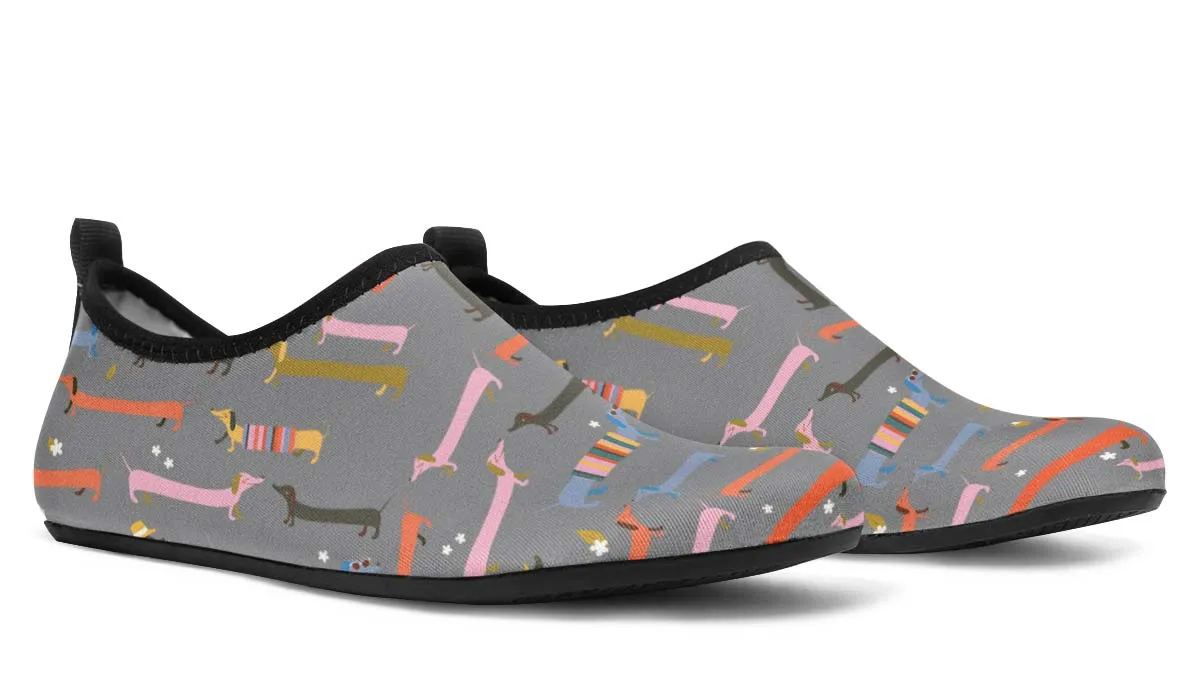 Dachshund Pals Aqua Barefoot Shoes