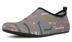 Dachshund Pals Aqua Barefoot Shoes