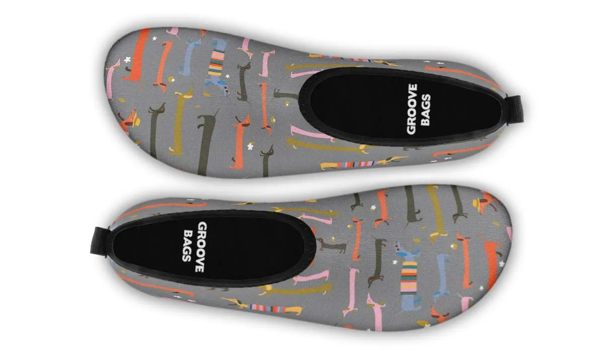 Dachshund Pals Aqua Barefoot Shoes