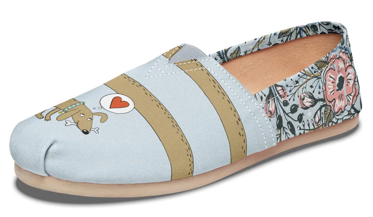 Dachshund Thoughts Casual Shoes