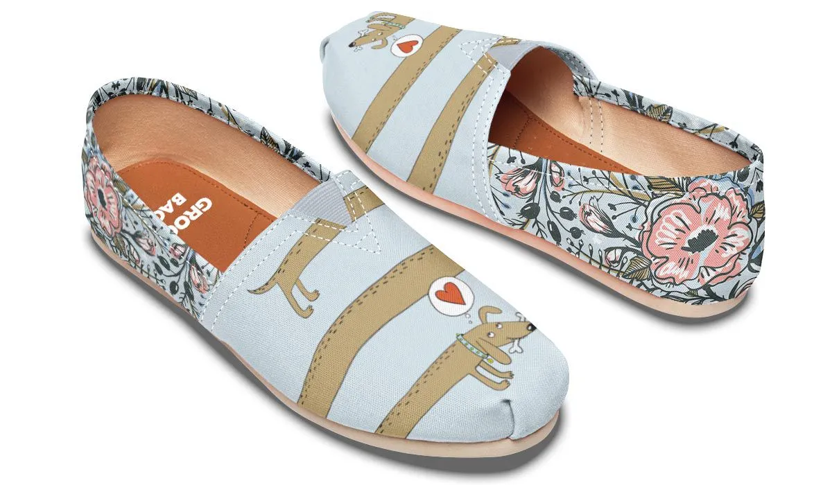 Dachshund Thoughts Casual Shoes