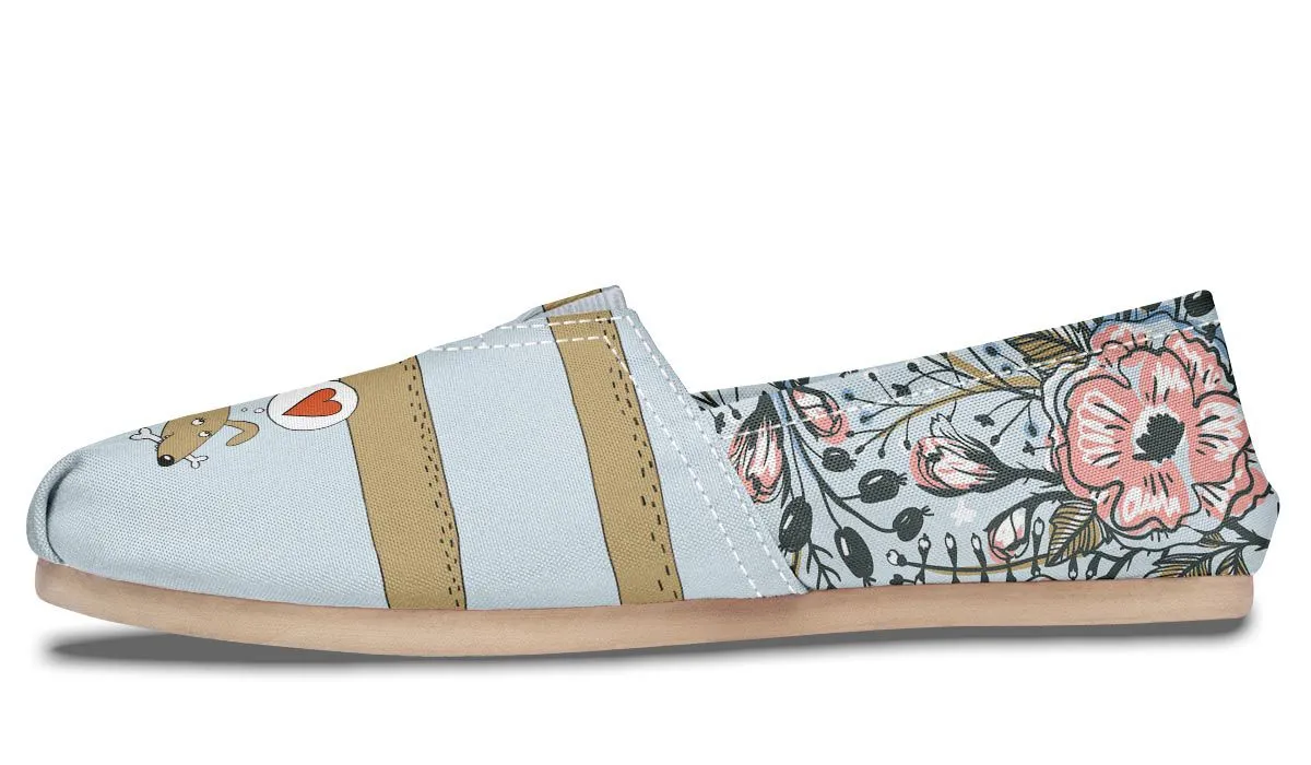 Dachshund Thoughts Casual Shoes