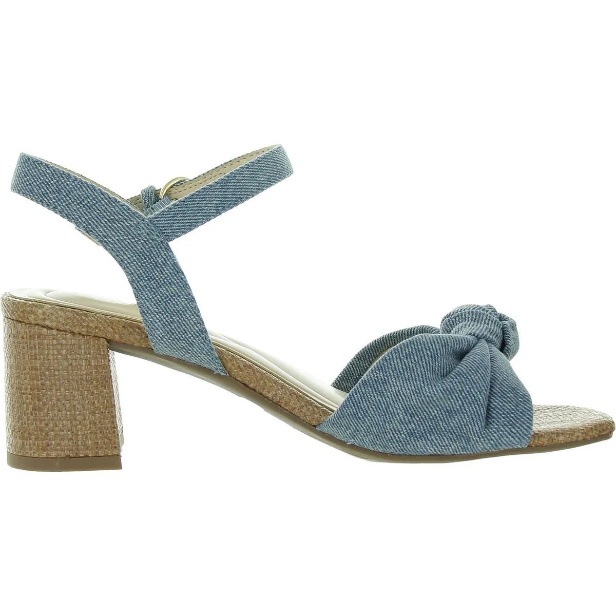 Danica 2 Womens Buckle Denim Slingback Sandals