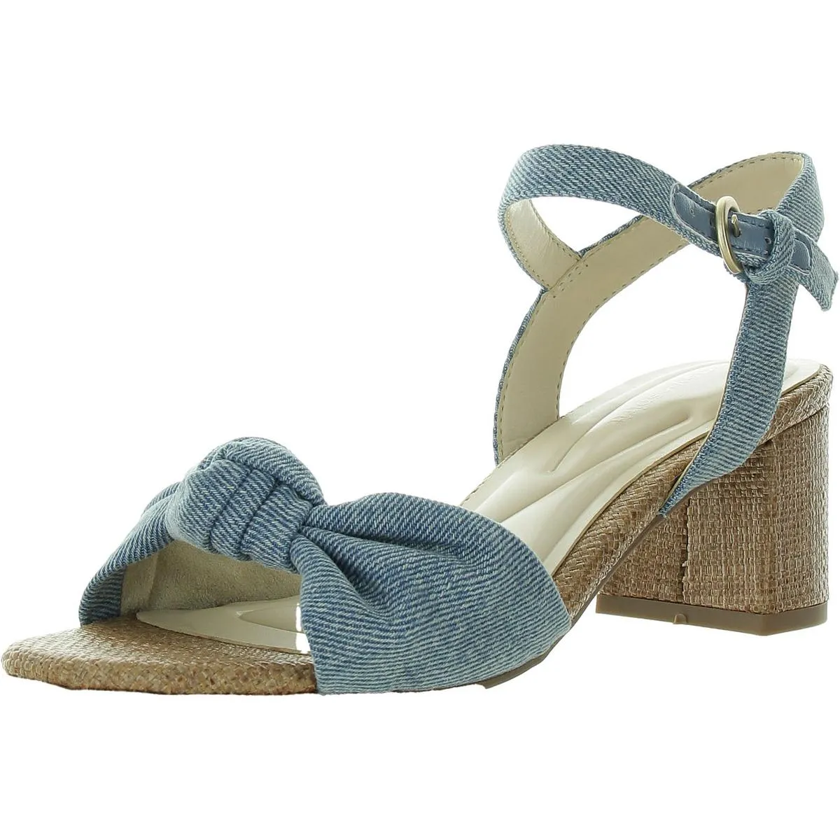 Danica 2 Womens Buckle Denim Slingback Sandals