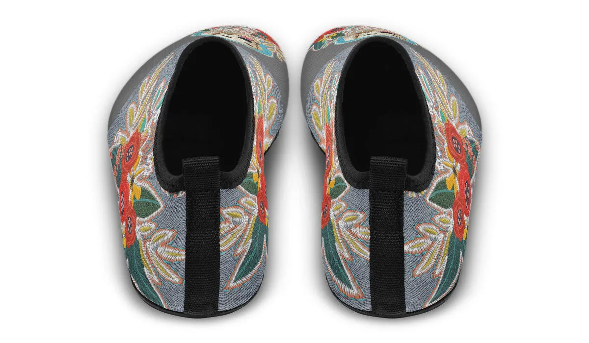 Denim Style Golden Retriever Aqua Barefoot Shoes