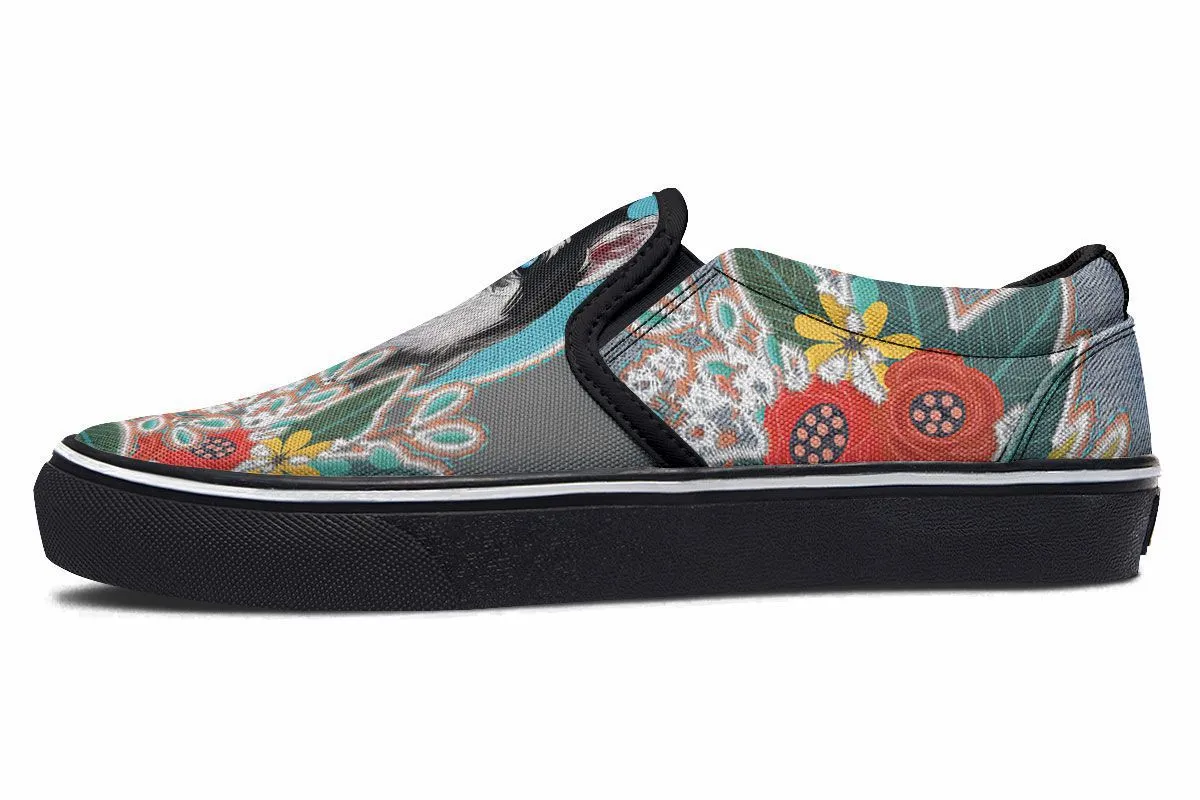Denim Style Husky Slip-On Shoes