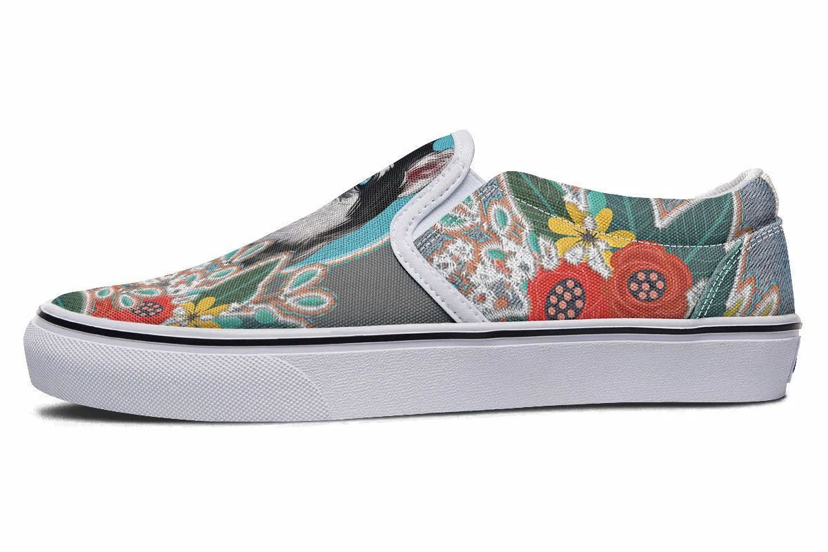 Denim Style Husky Slip-On Shoes