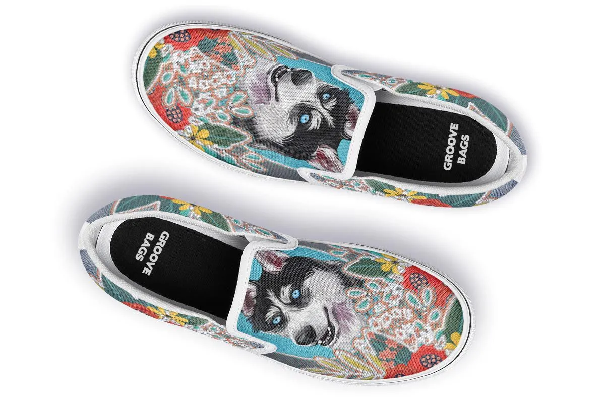 Denim Style Husky Slip-On Shoes