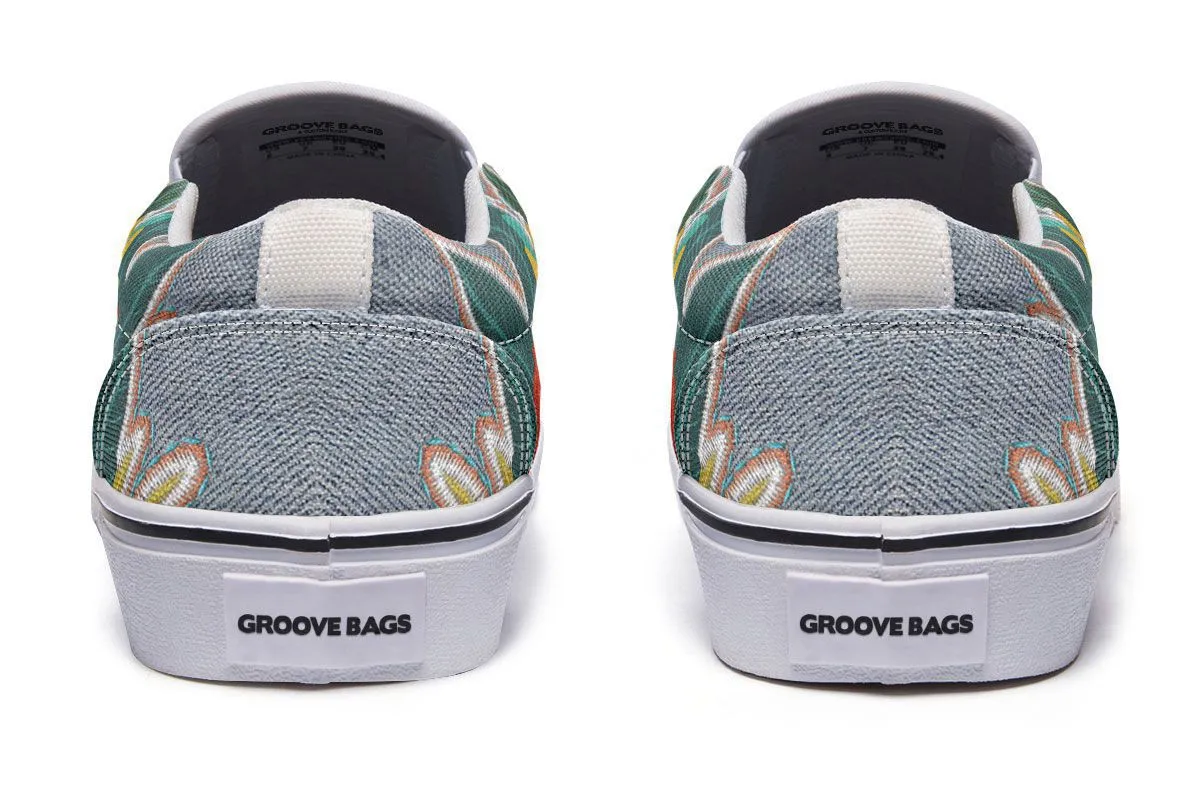 Denim Style Husky Slip-On Shoes