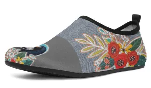 Denim Style King Charles Aqua Barefoot Shoes