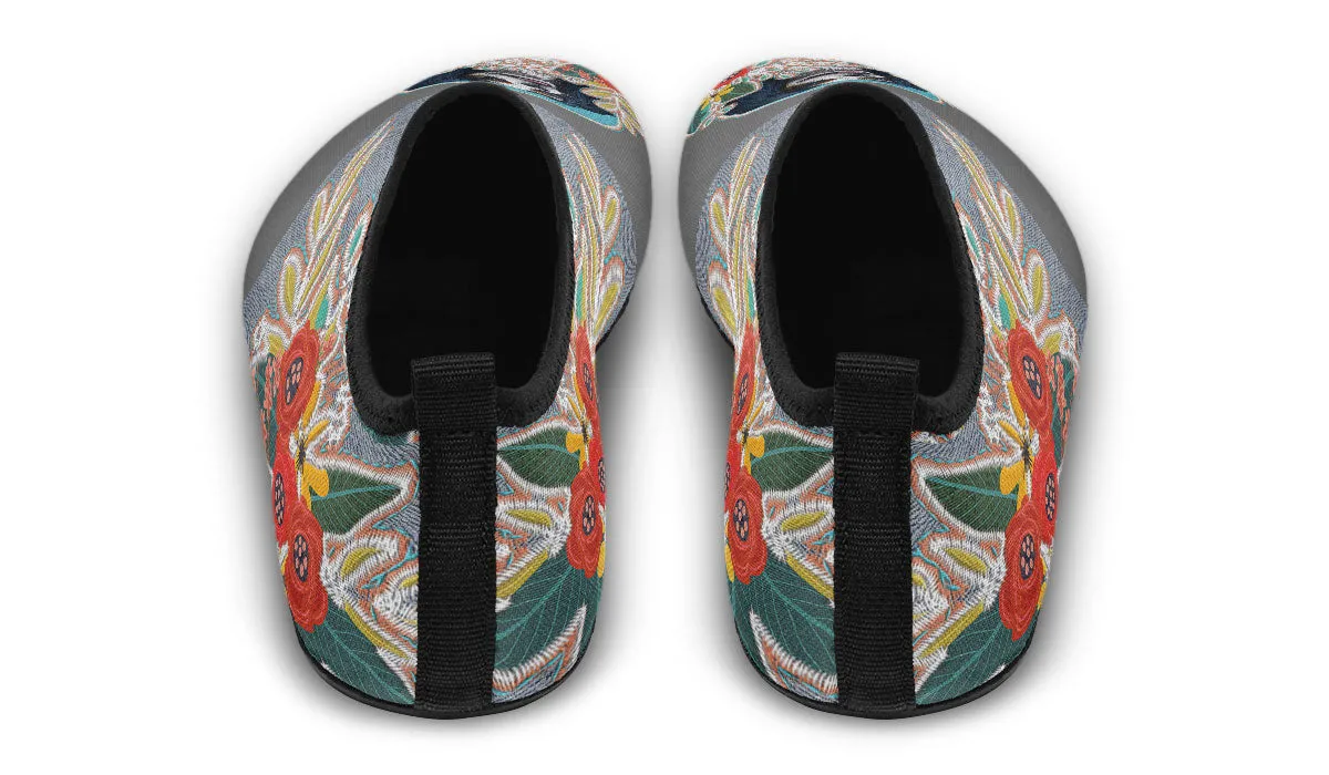 Denim Style King Charles Aqua Barefoot Shoes