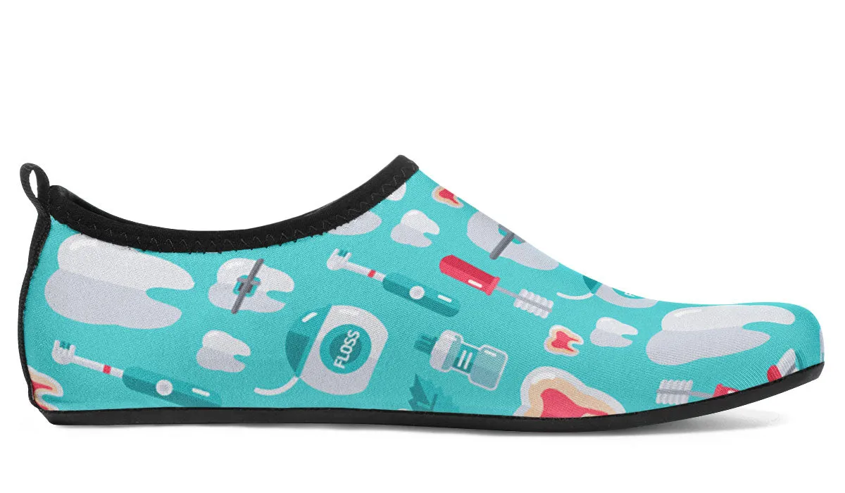 Dentist Pattern Aqua Barefoot Shoes
