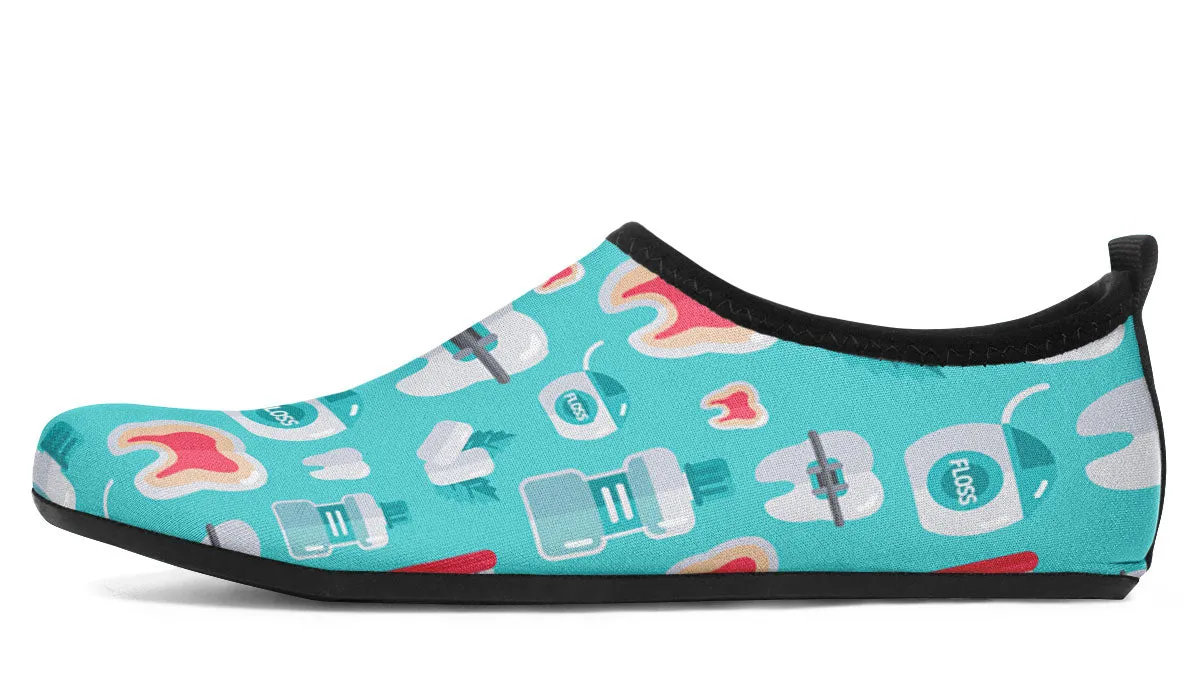 Dentist Pattern Aqua Barefoot Shoes