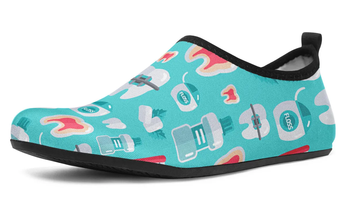 Dentist Pattern Aqua Barefoot Shoes