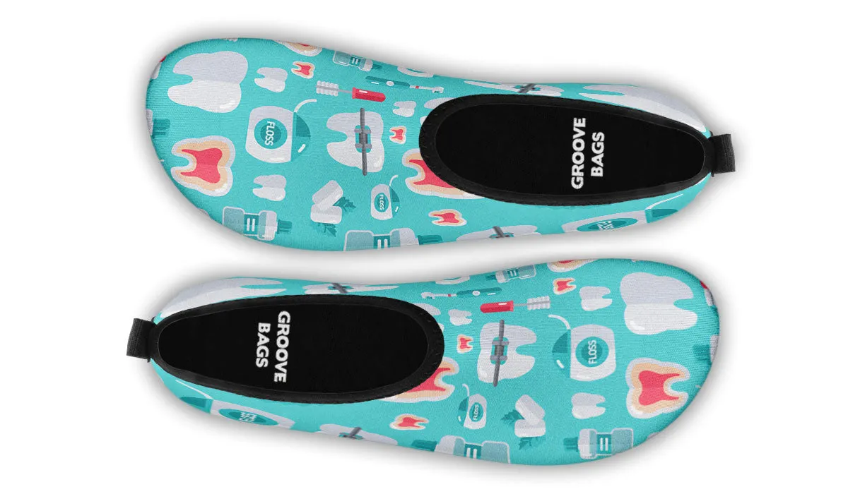 Dentist Pattern Aqua Barefoot Shoes