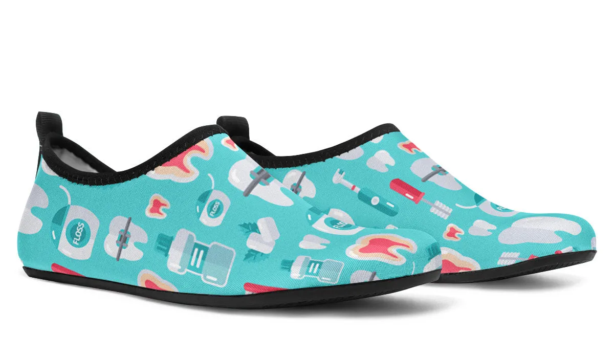 Dentist Pattern Aqua Barefoot Shoes