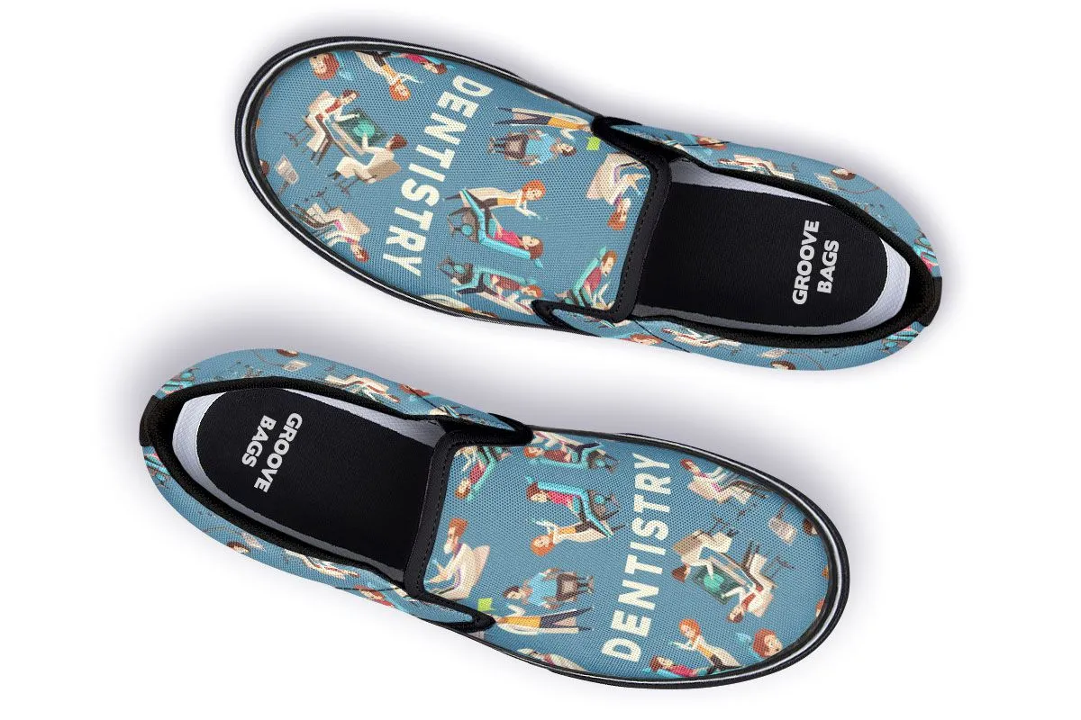 Dentistry Pattern Slip-On Shoes
