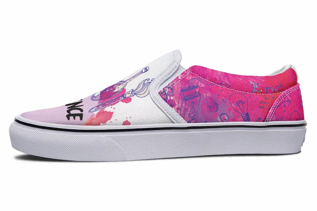 Doodle Style Science Slip-On Shoes