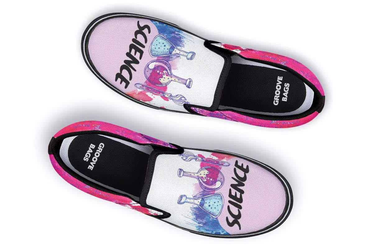 Doodle Style Science Slip-On Shoes