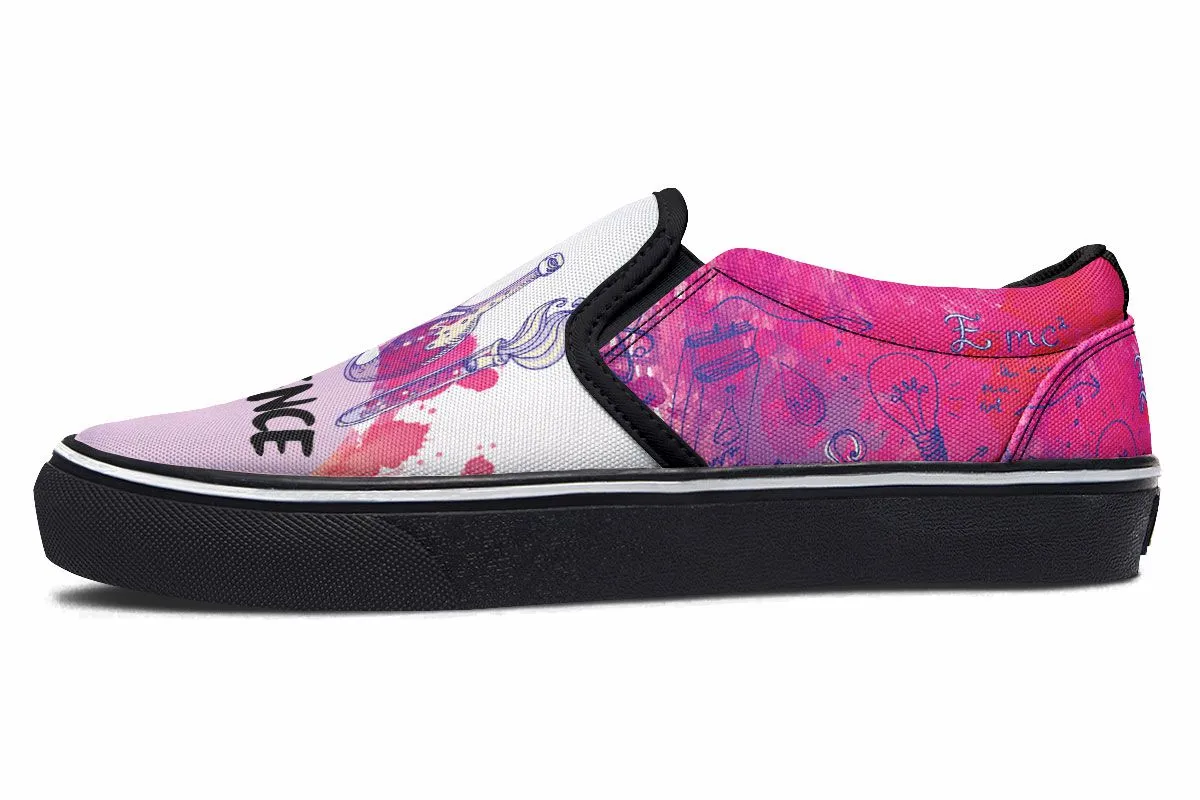 Doodle Style Science Slip-On Shoes