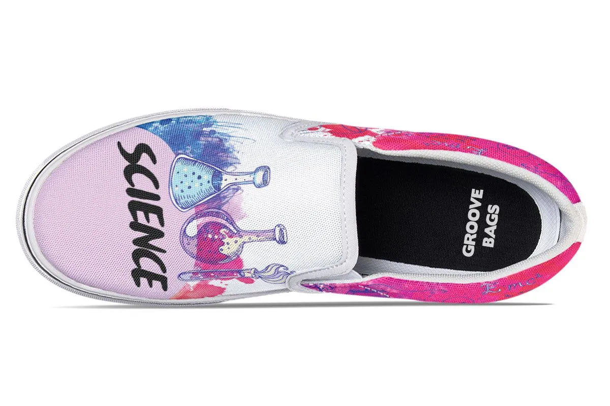 Doodle Style Science Slip-On Shoes