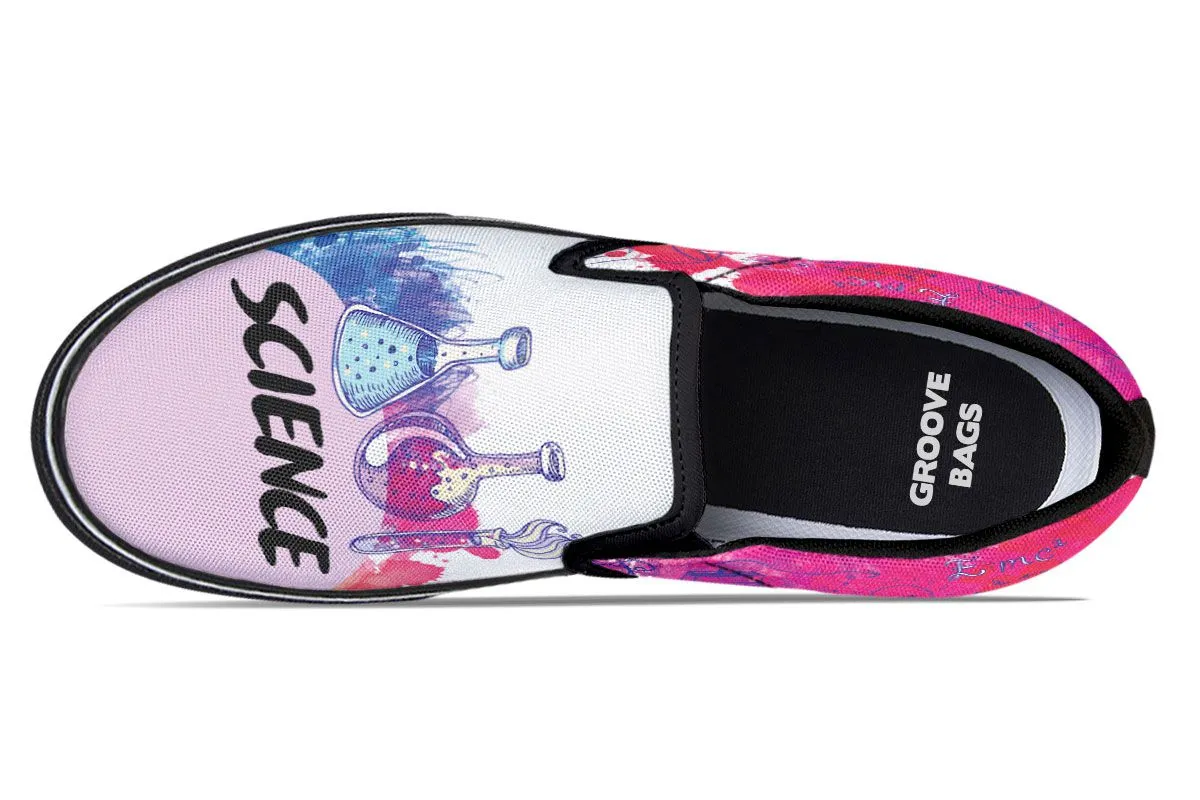 Doodle Style Science Slip-On Shoes