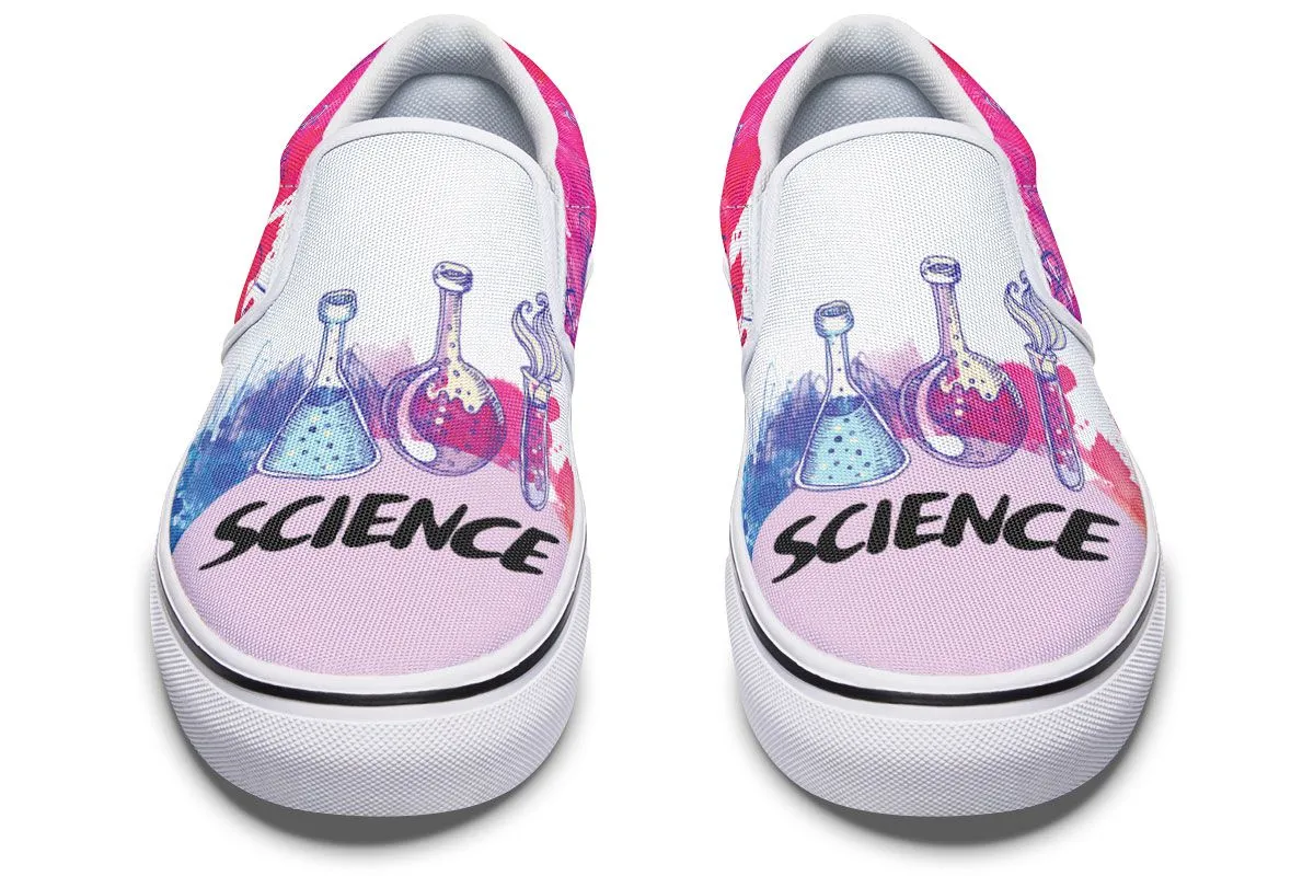 Doodle Style Science Slip-On Shoes