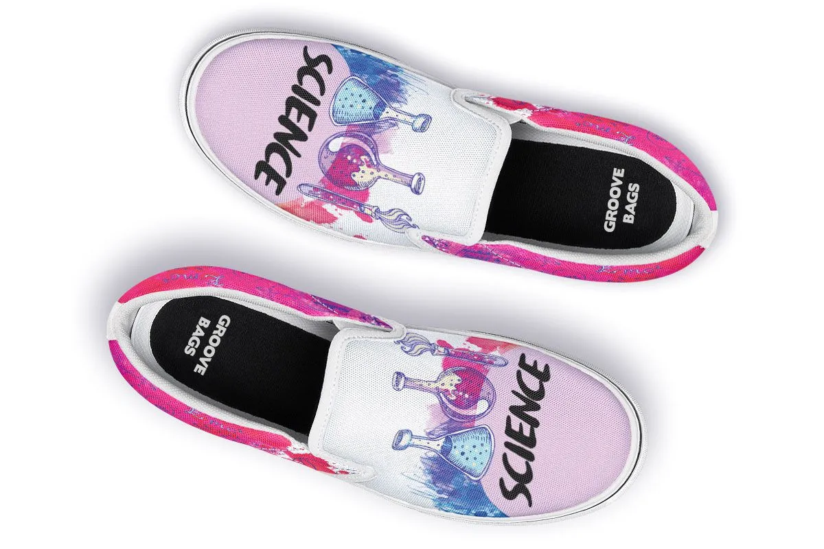 Doodle Style Science Slip-On Shoes