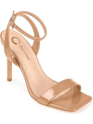 Dorian Womens Patent Square Toe Heels