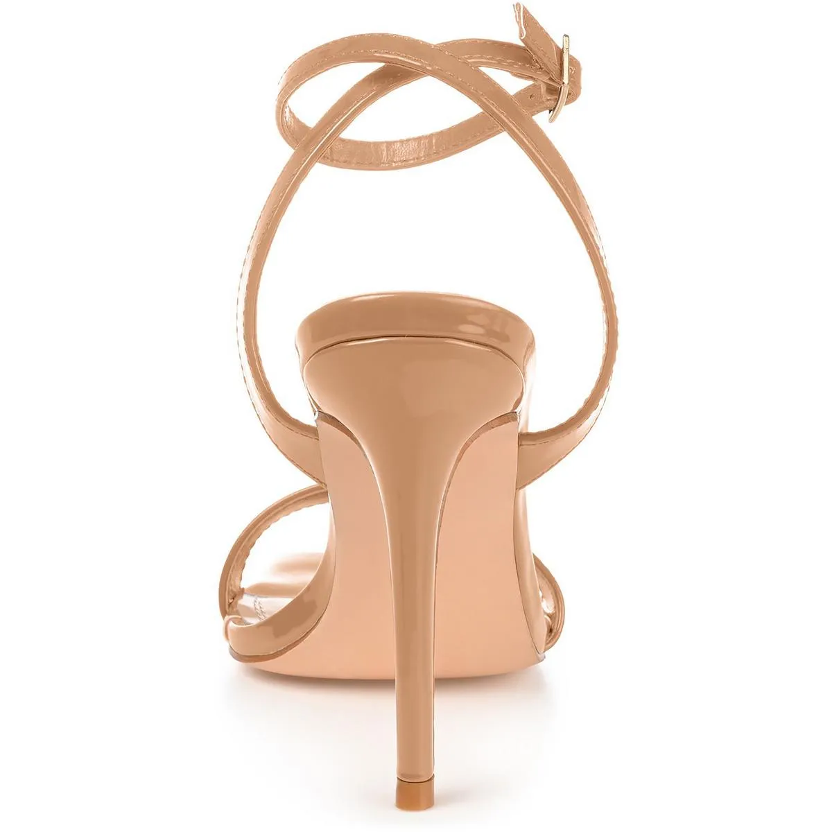 Dorian Womens Patent Square Toe Heels