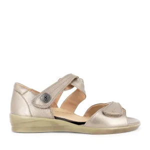 DOXIE W - GREIGE LEATHER
