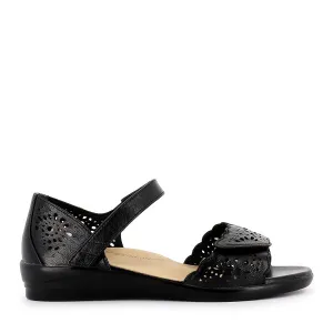 DUSTY W - BLACK LEATHER