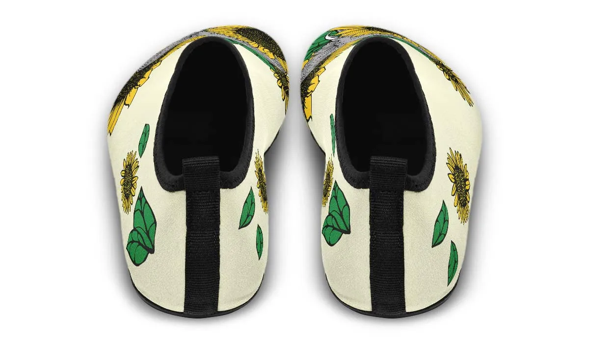 Elephant Sunflower Aqua Barefoot Shoes