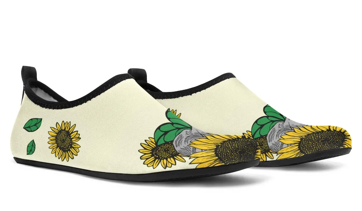 Elephant Sunflower Aqua Barefoot Shoes