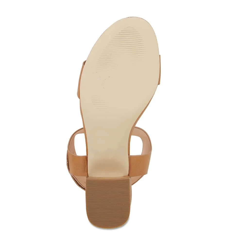 Elesha Heel in Tan Smooth
