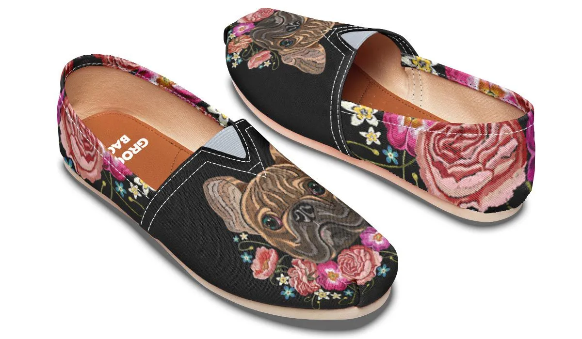 Embroidery Dog Casual Shoes