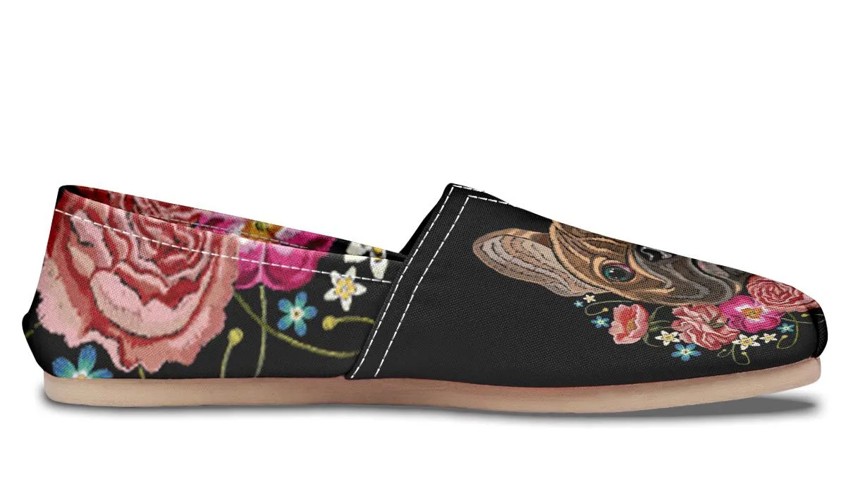 Embroidery Dog Casual Shoes