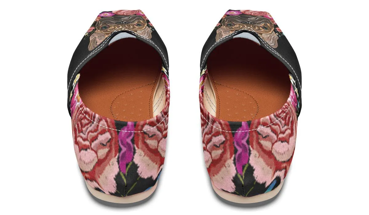 Embroidery Dog Casual Shoes