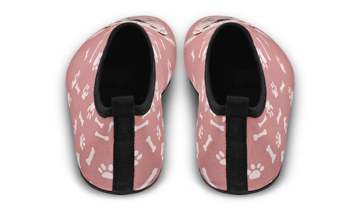 English Bulldog Puppy Aqua Barefoot Shoes
