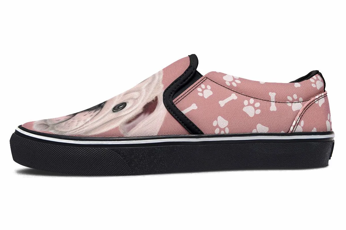 English Bulldog Puppy Slip-On Shoes