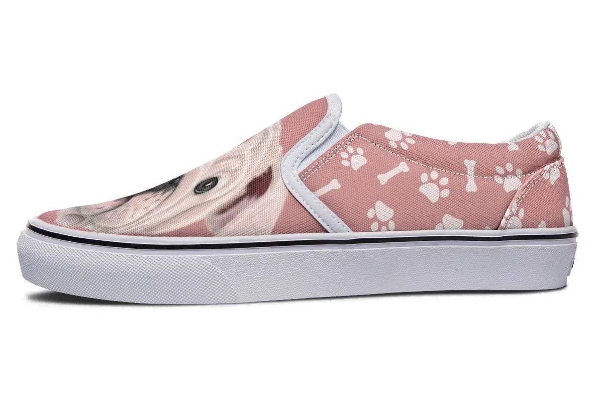 English Bulldog Puppy Slip-On Shoes