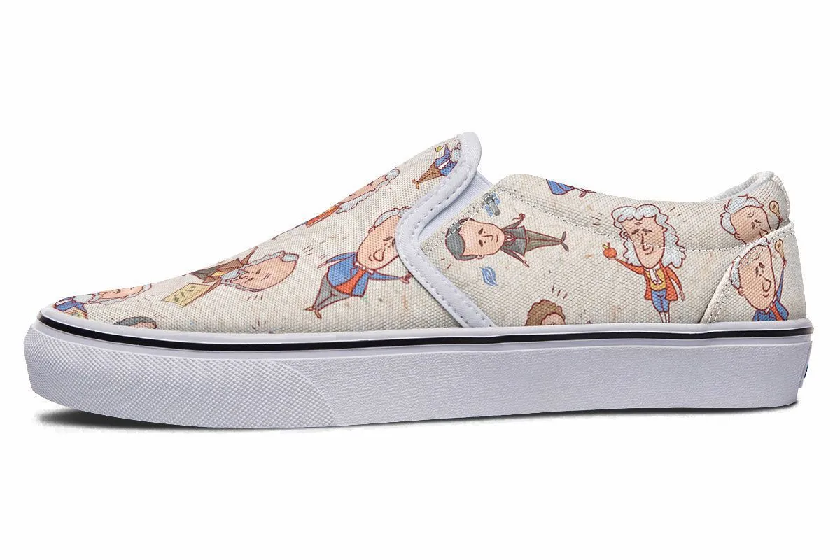 Famous Scientists Slip-On Shoes