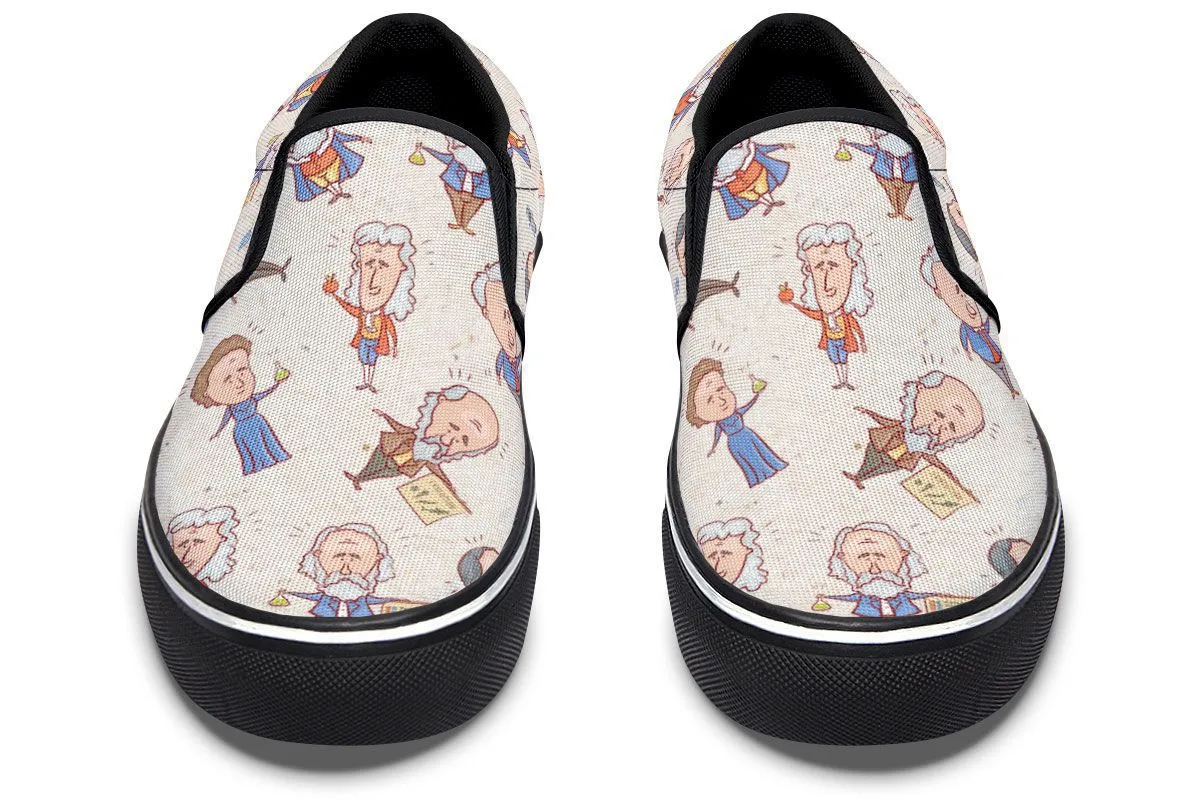 Famous Scientists Slip-On Shoes