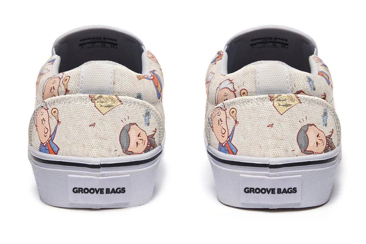 Famous Scientists Slip-On Shoes