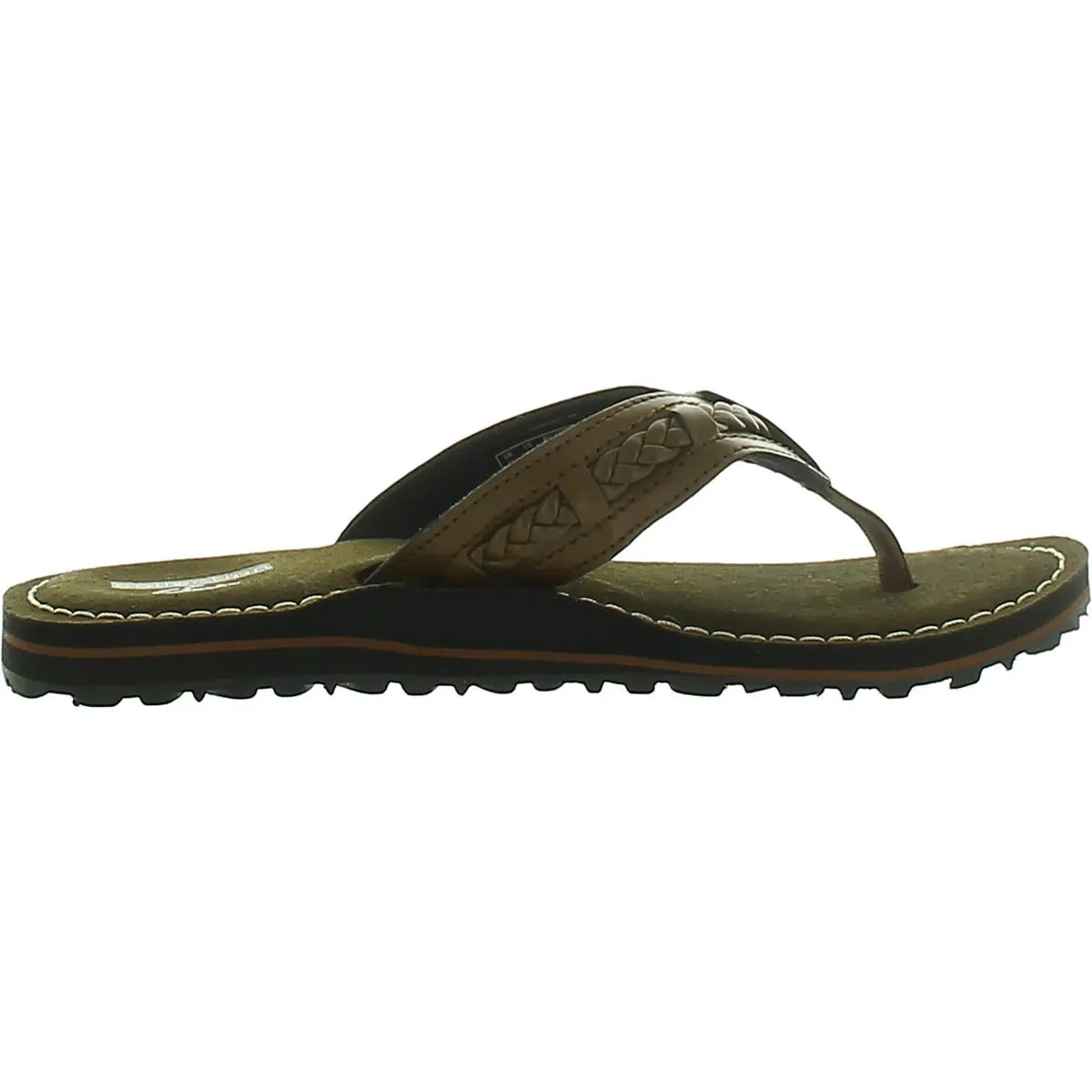Fenner Nerice Womens Leather Thong Flip-Flops