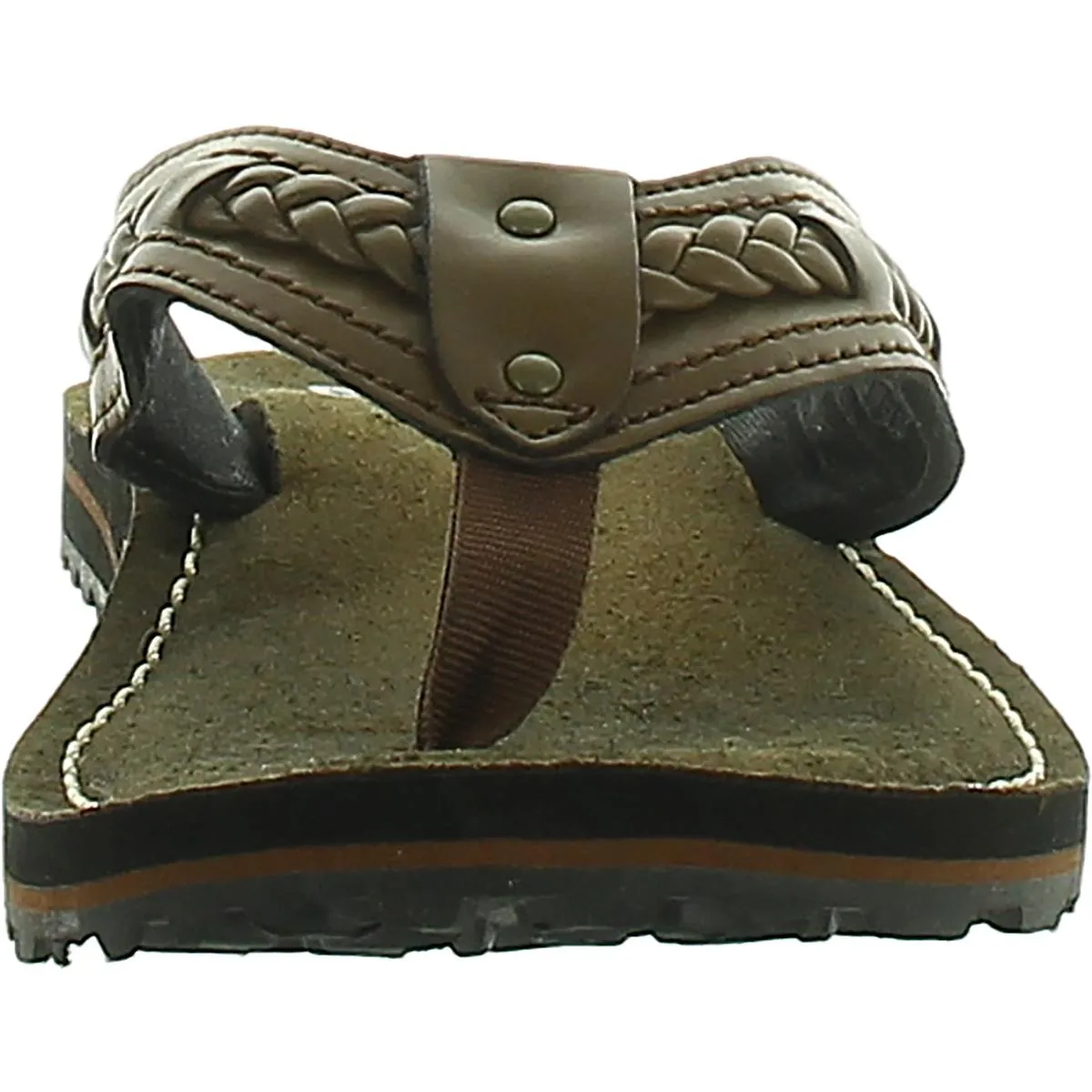 Fenner Nerice Womens Leather Thong Flip-Flops