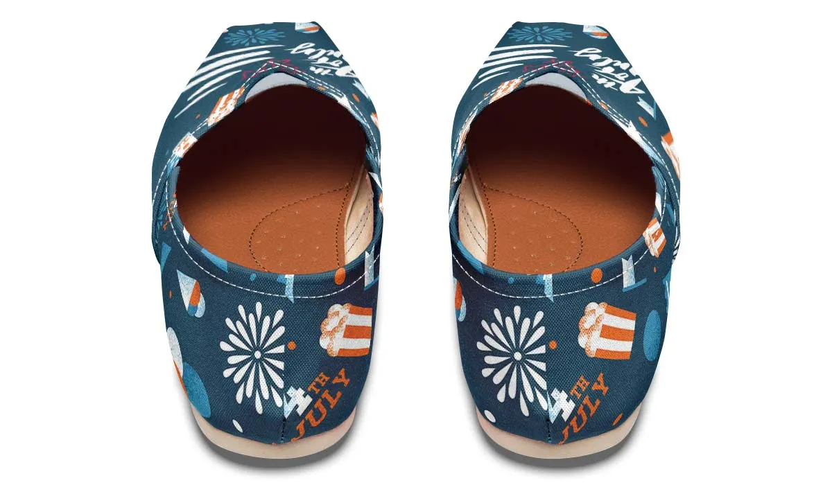 Festive Fourth of July Casual Shoes