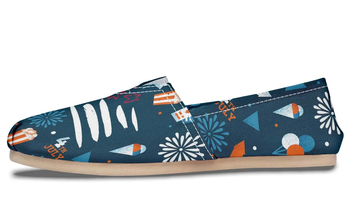 Festive Fourth of July Casual Shoes