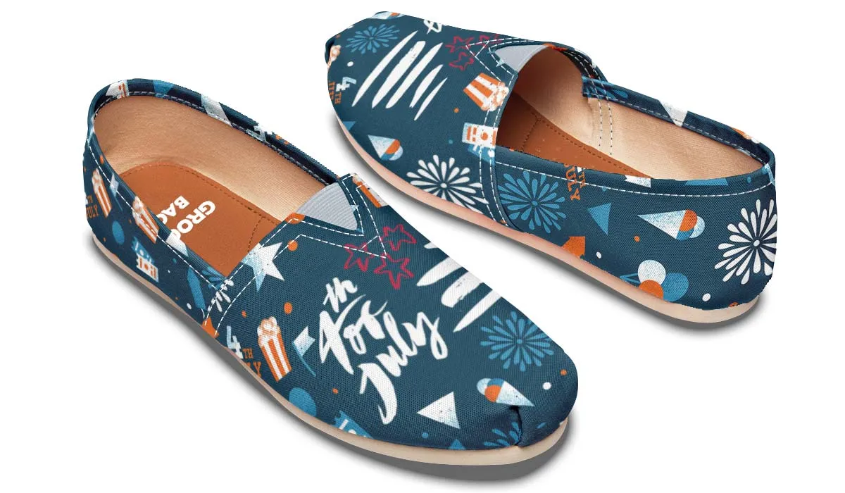 Festive Fourth of July Casual Shoes