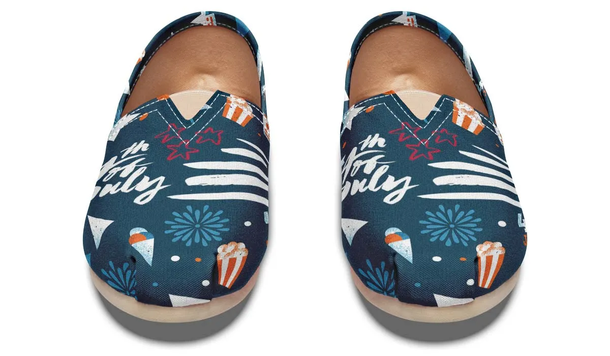 Festive Fourth of July Casual Shoes